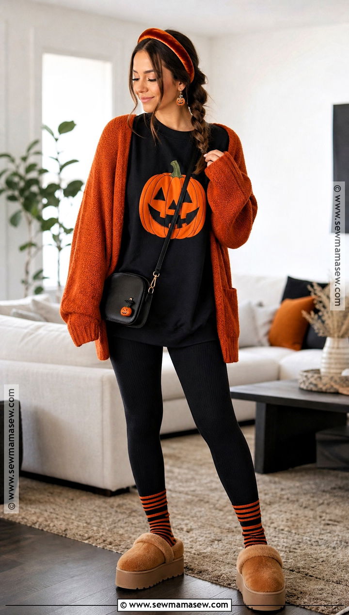 Cozy Halloween Movie Night Outfit - 35 cute halloween outfits
