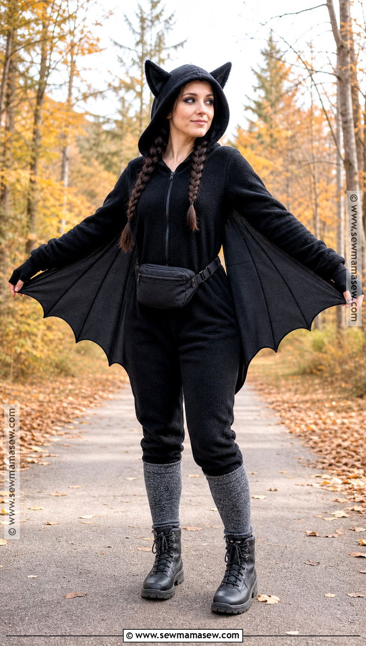 Cozy Hooded Bat Costume - 35 Bat Costume Women's Ideas