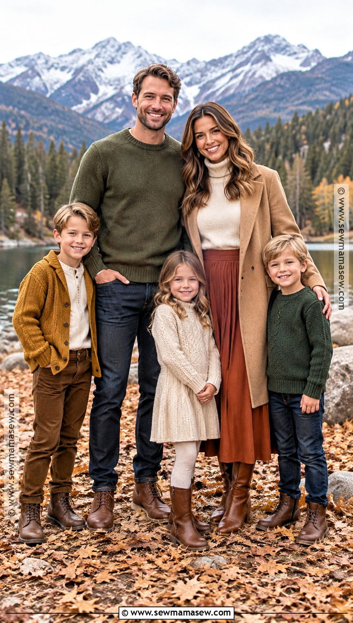 Cozy Knit Family Outfit - 15 fall matching outfits for family