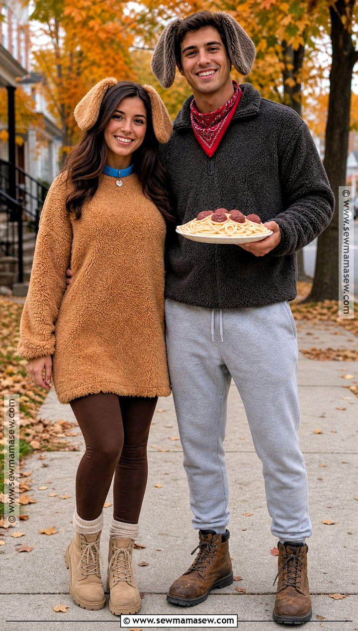 Cozy Lady And Tramp Couple Costume - 35 lady and the tramp costume ideas