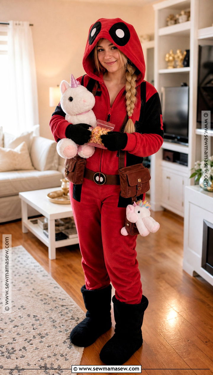 Cozy Onesie Female Deadpool Costume - 30 female deadpool costume ideas