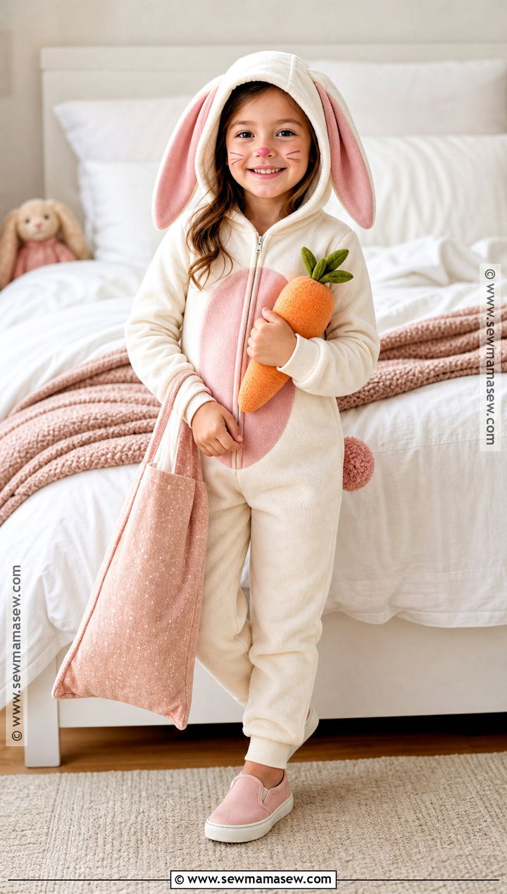 Cozy Pajama Bunny Costume - 30 bunny costume ideas for kids