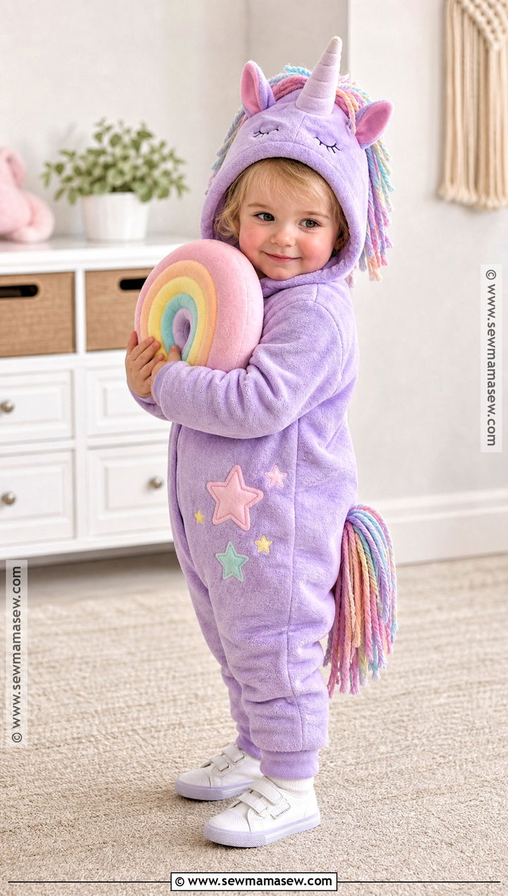 Cozy Pajama Unicorn Costume - 30 unicorn costume ideas for kids