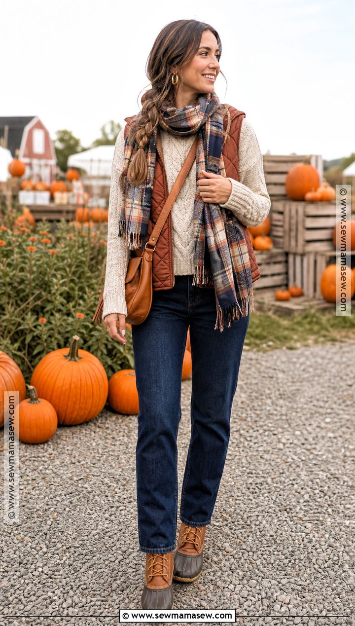 Cozy Pumpkin Patch Halloween Outfit - 30 Halloween Themed Outfits