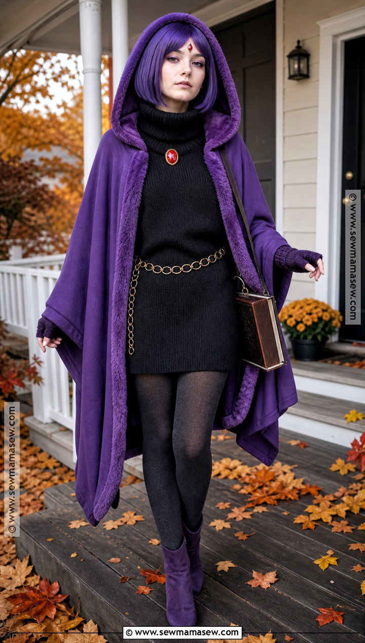 Cozy Raven Sweater Outfit - 30 Raven Teen Titans Go Outfit Halloween Ideas