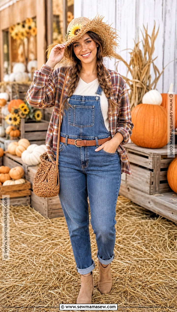 Cozy Scarecrow Halloween Outfit - 35 cute halloween outfits