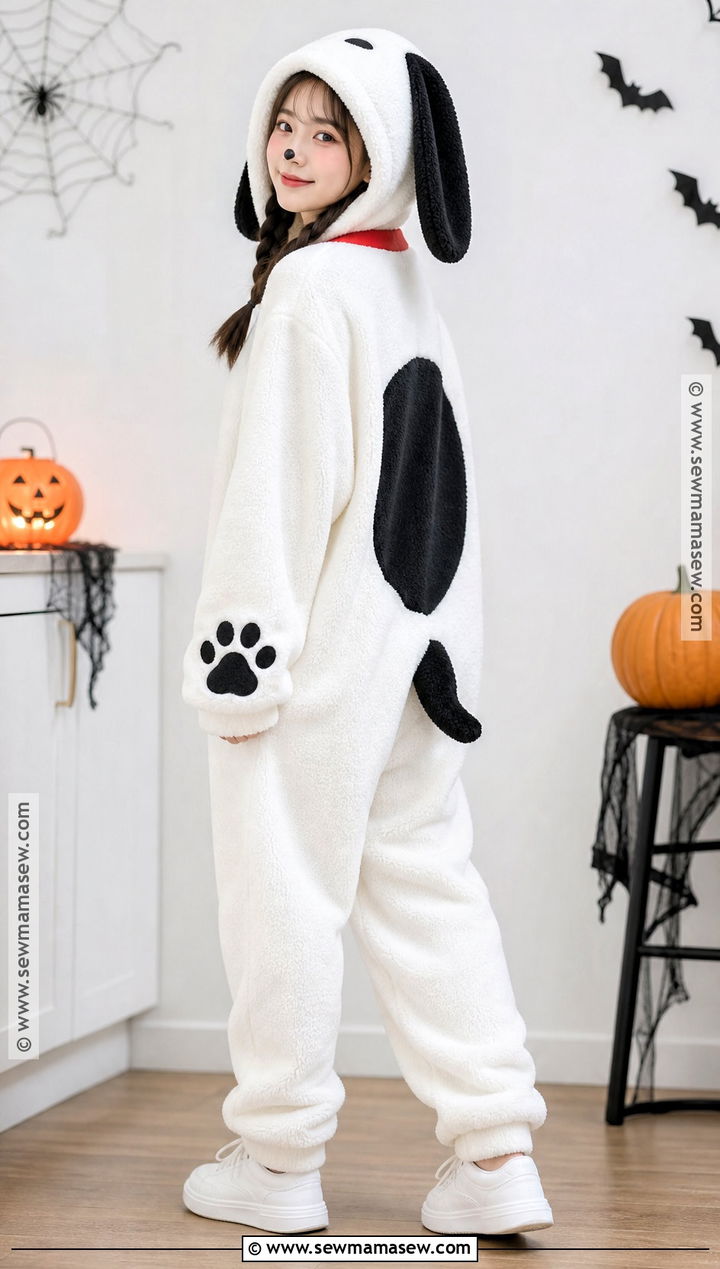 Cozy Snoopy Onesie Costume - 30 Snoopy Costume Ideas for Women