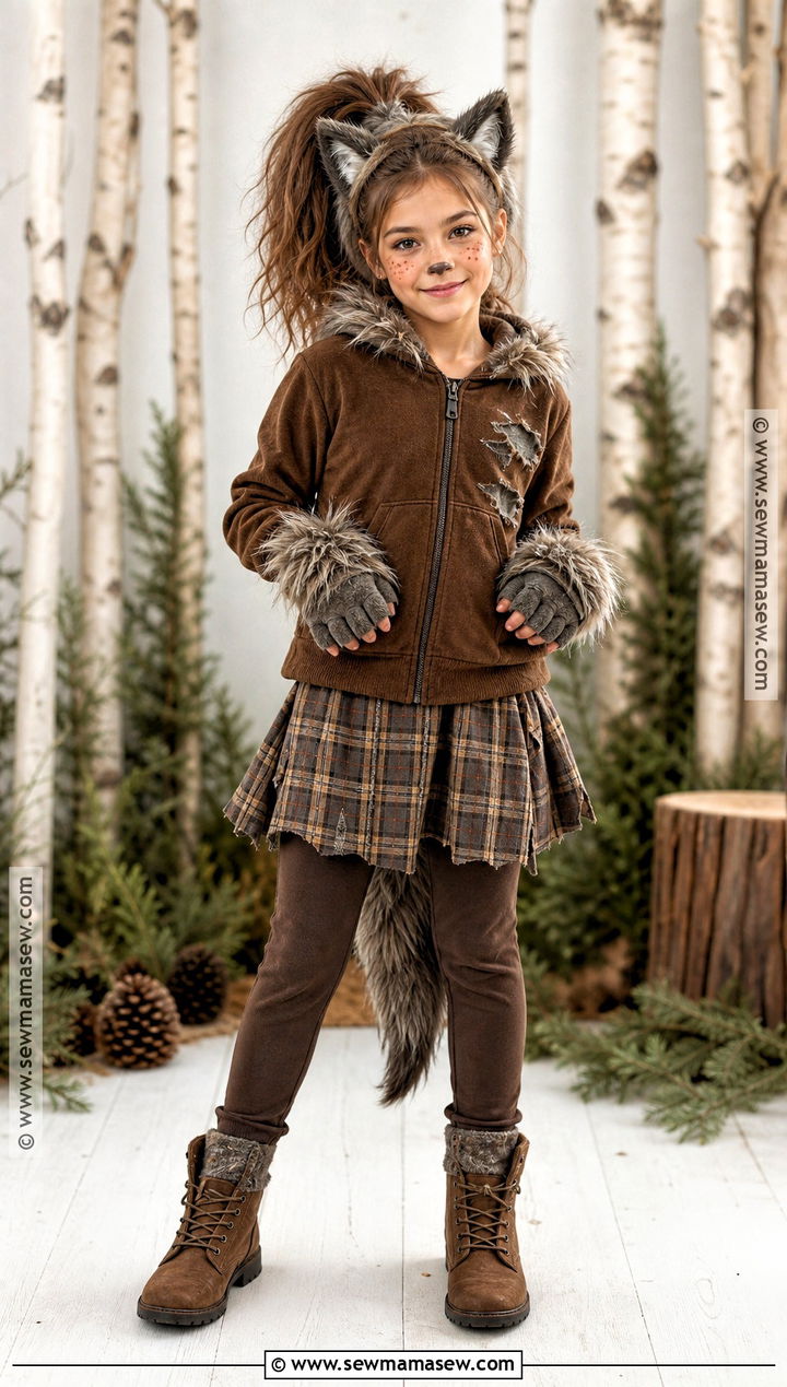 Cozy Werewolf Costume For Girls - 30 girl halloween costumes for kids