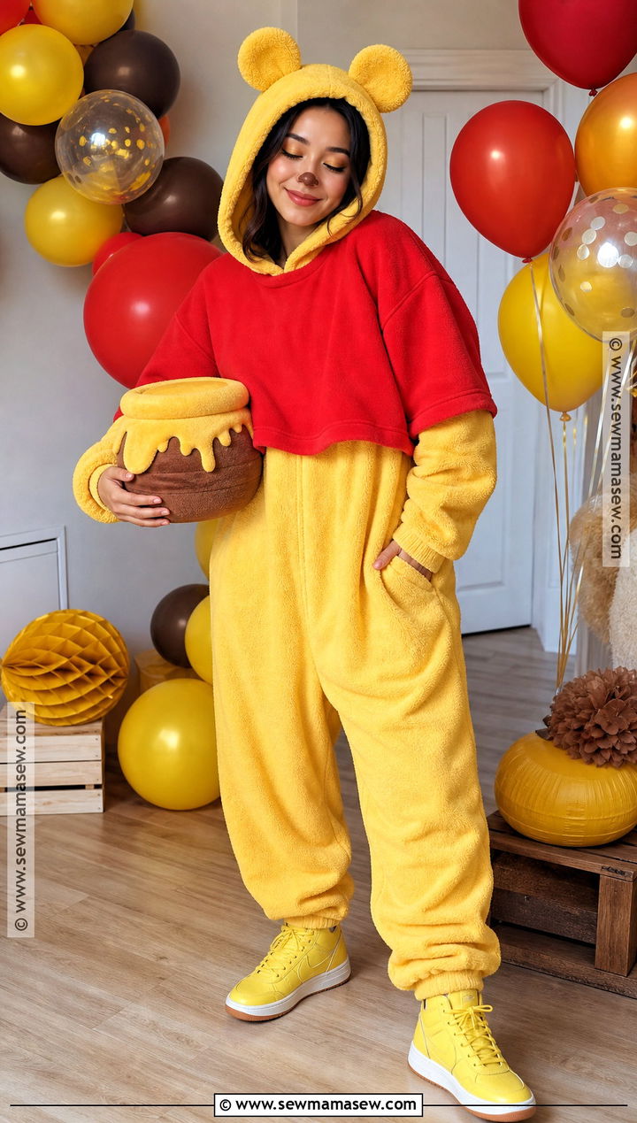 Cozy Winnie The Pooh Onesie Costume - 40 winnie the pooh costumes