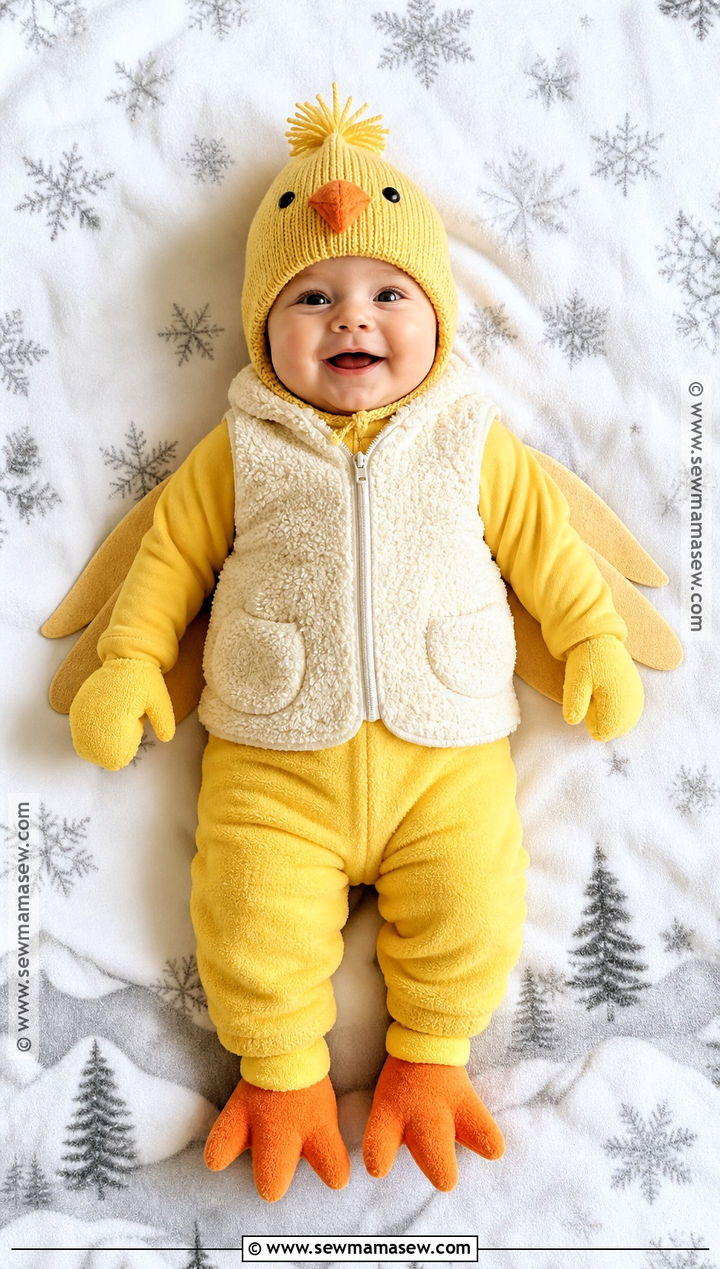 Cozy Winter Baby Chicken Costume - 30 baby chicken costume ideas