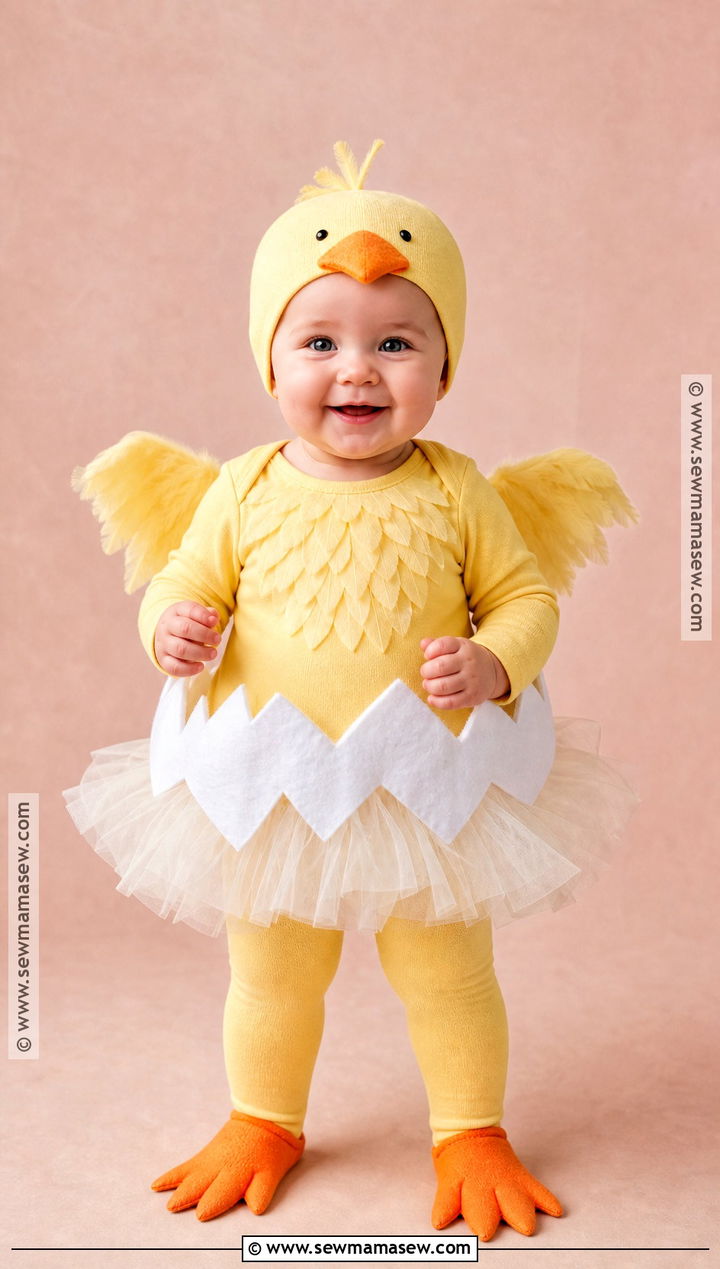 Cracked Egg Tutu Baby Chicken Costume - 30 baby chicken costume ideas