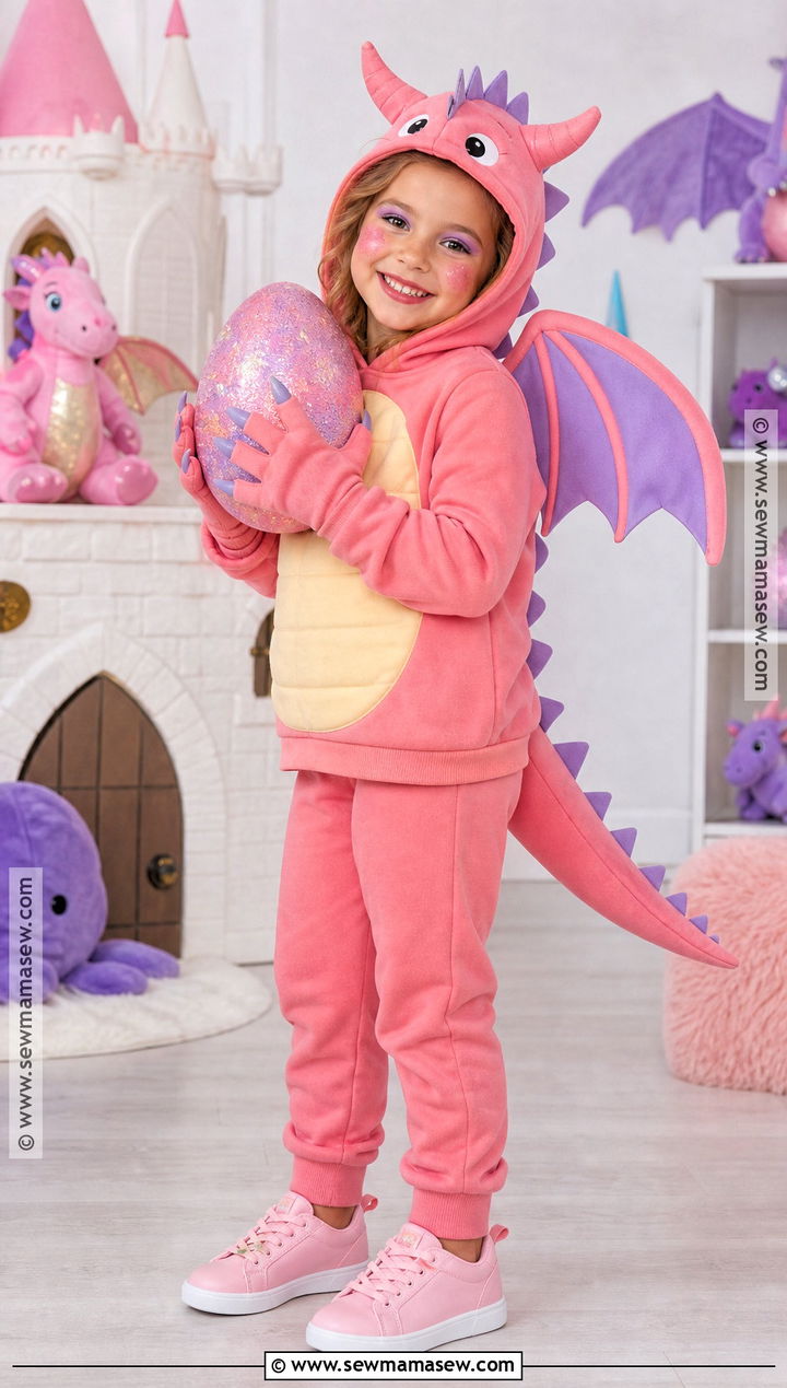 Crackle Dragon Costume With Pink Wings - 30 sofia the first costume ideas