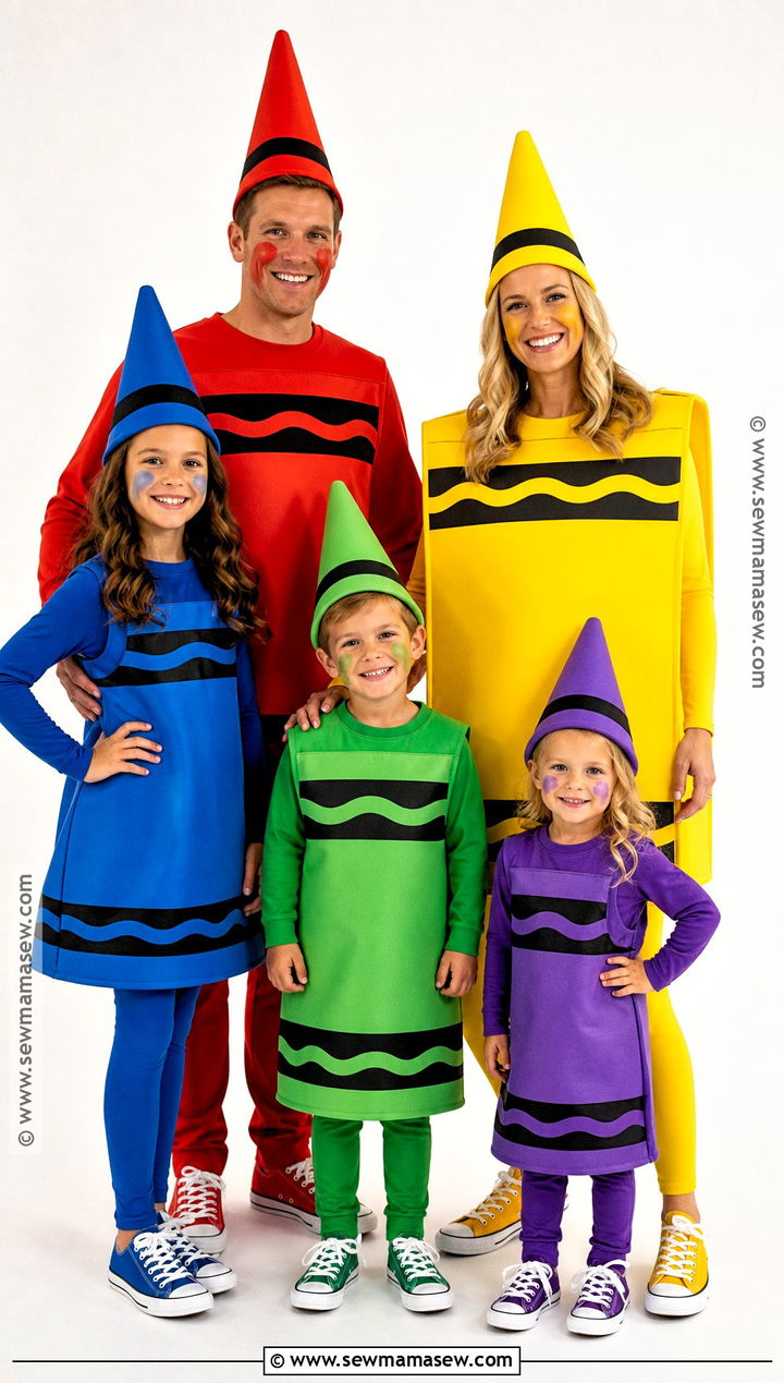 Crayon Box Family Costume - 35 family halloween costume ideas