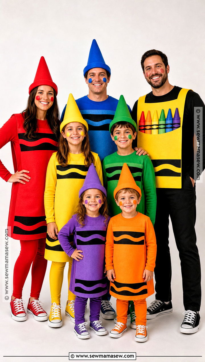 Crayon Box Family Costume - 45 family costume ideas