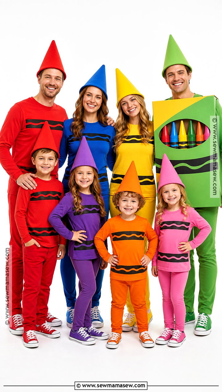 Crayon Box Family Costume - 45 family costumes