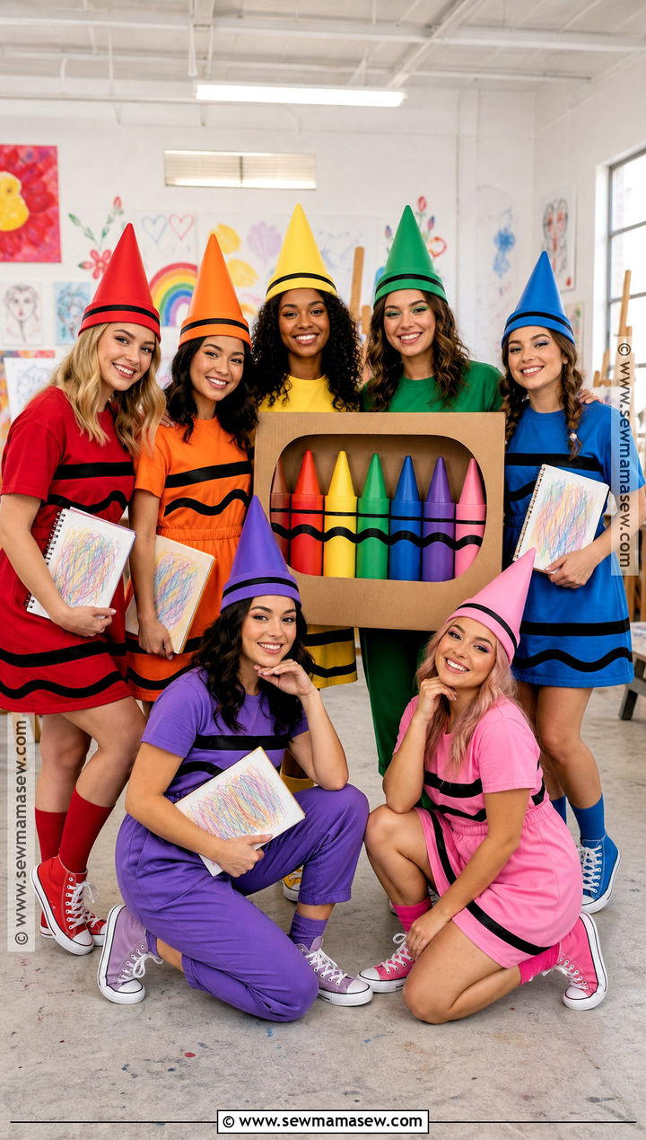 Crayon Box Group Costume - 40 cute group halloween costumes