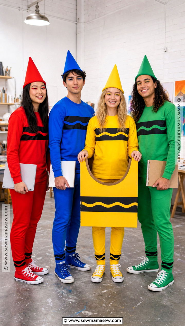 Crayon Box Group Costume - 45 4 people halloween costumes