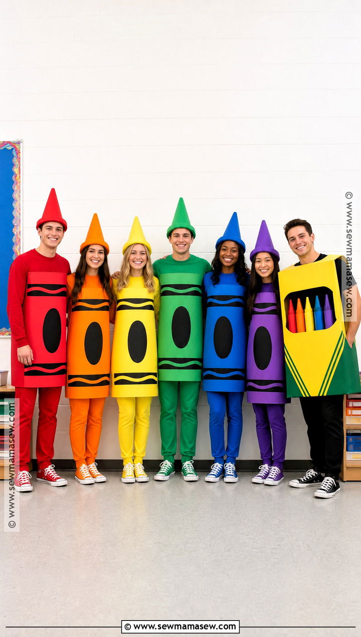 Crayon Box Group Costume - 30 iconic group costumes