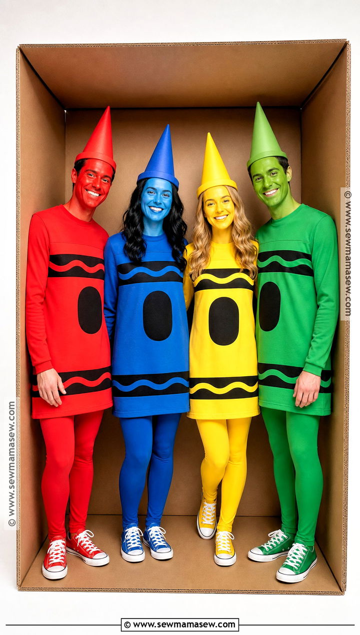 Crayon Box Group Costume - 35 4 people costume ideas