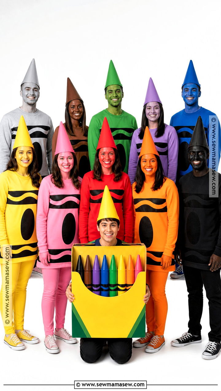 Crayon Box Group Costume - 35 big group costume ideas