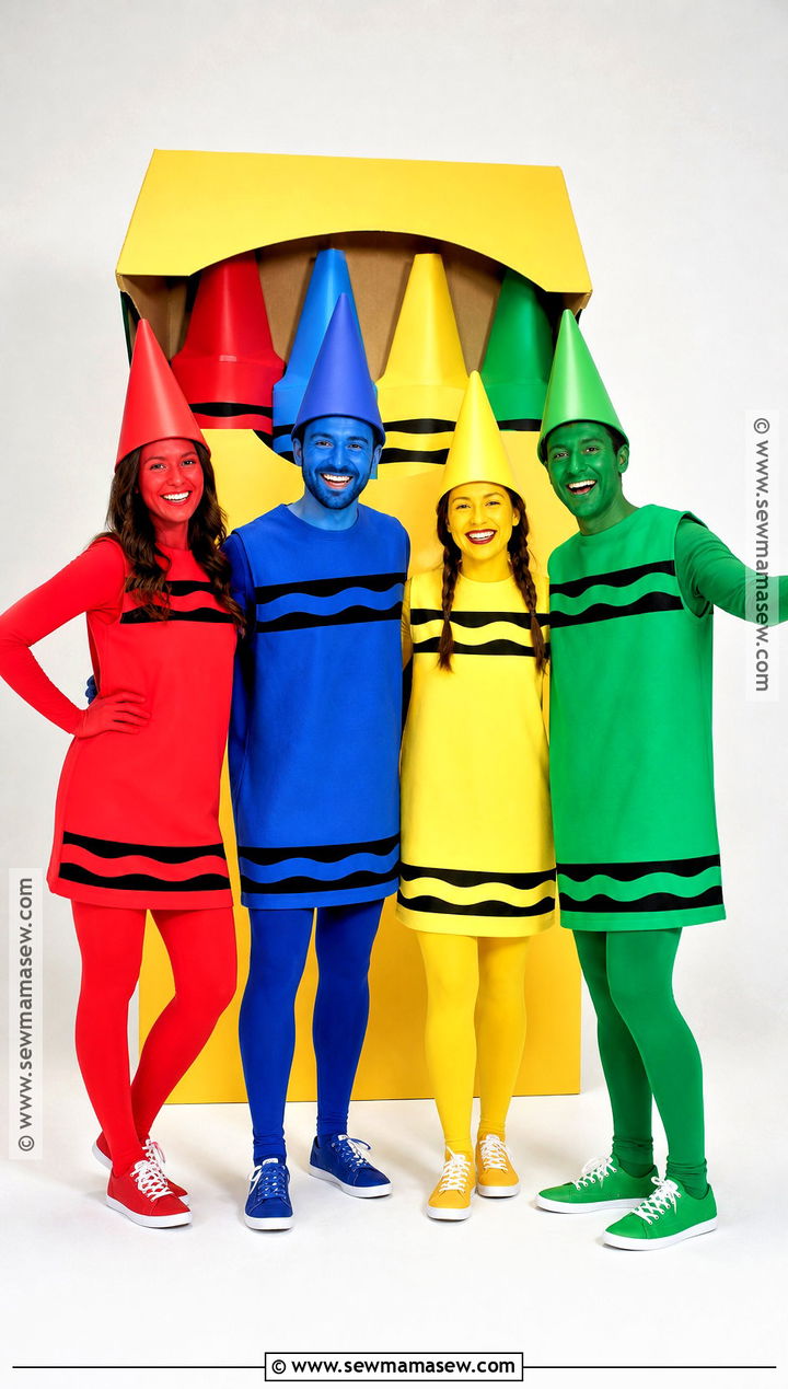 Crayon Box Group Costume - 35 costumes for 4