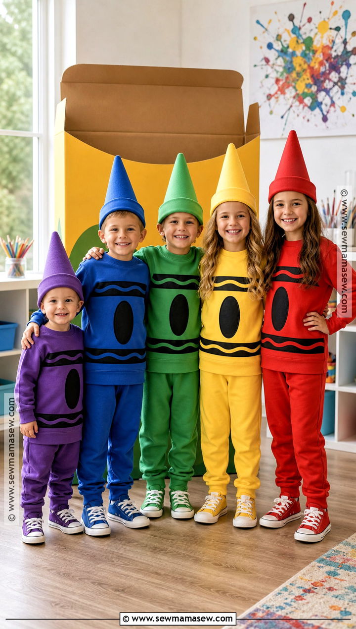 Crayon Box Sibling Costume - 35 sibling costume ideas
