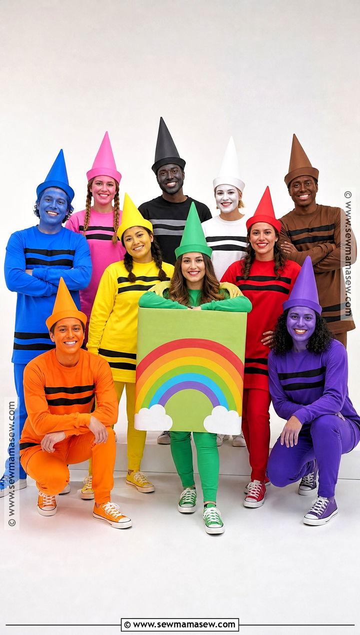 Crayon Box Team Costume - 35 team costume ideas
