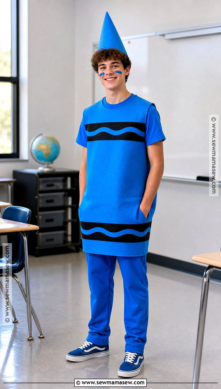 Crayon Costume With Matching Color Outfit - 35 school costume ideas