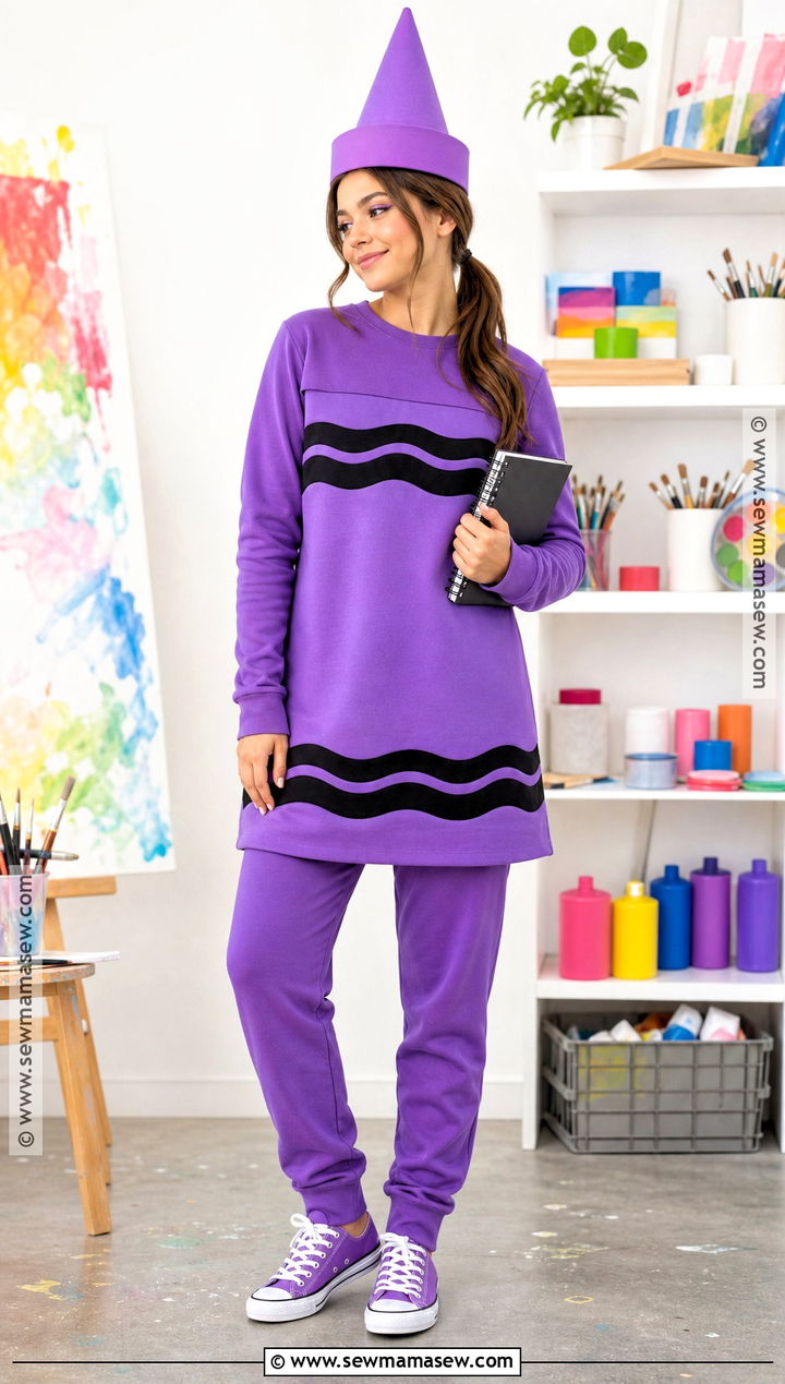Crayon Costume With Matching Color Outfit - 30 simple halloween costume ideas