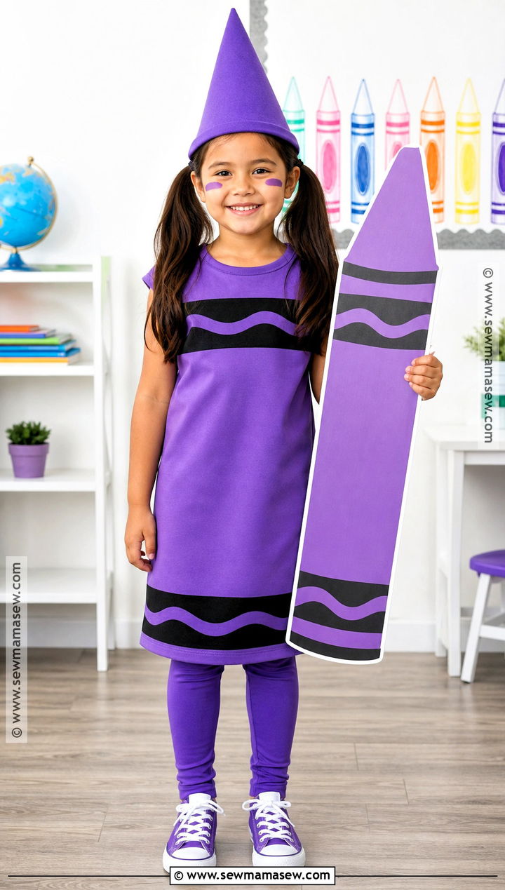 Crayon Costume With Pointed Hat - 30 costume ideas for girls