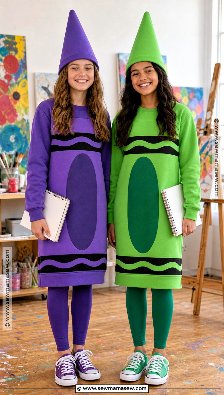 Crayon Duo Costume - 40 halloween costumes teenage girl duo