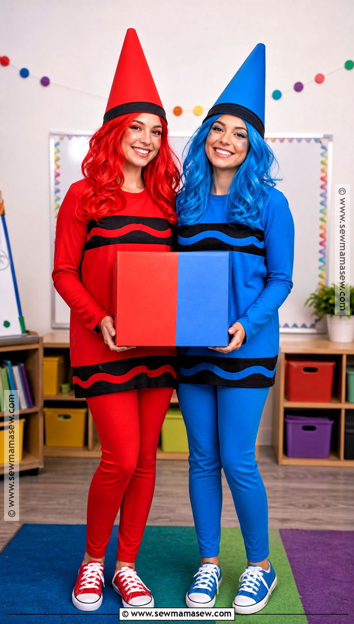 Crayon Duo Costume - 40 costume halloween duo ideas