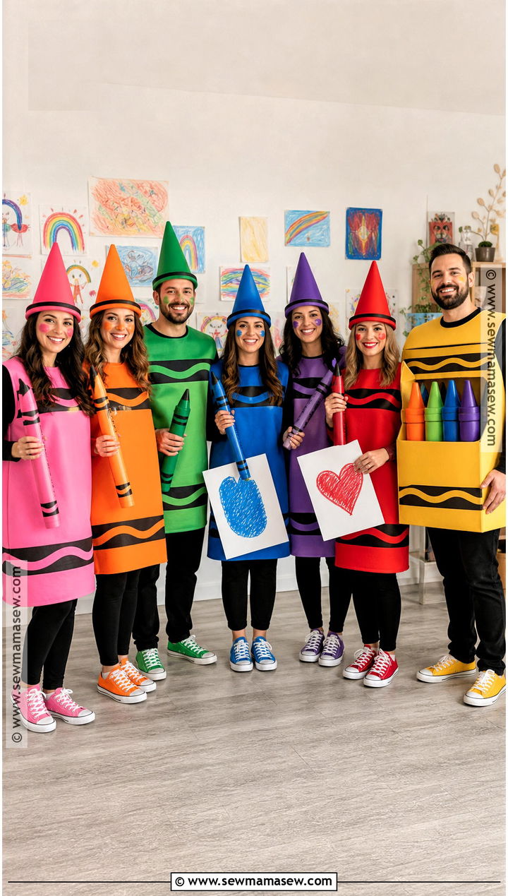 Crayons In A Box Group Costume - 35 crayon costume ideas