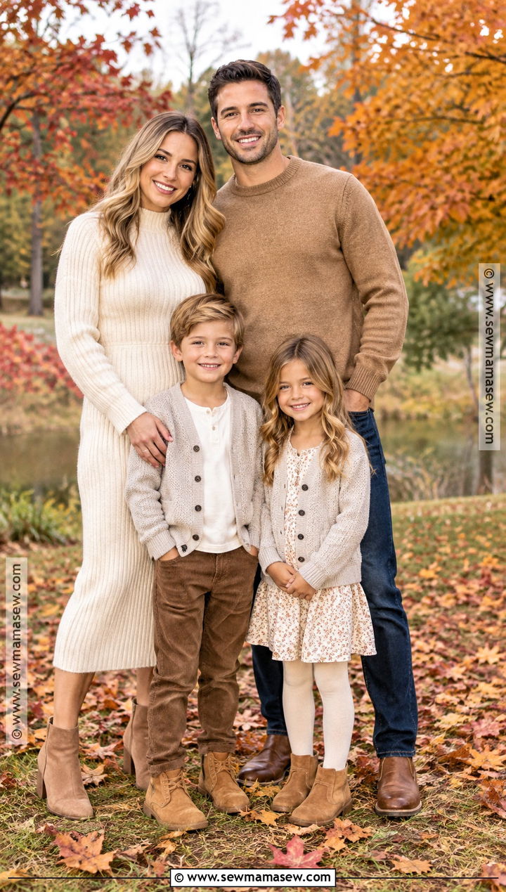 Cream And Camel Fall Family Photo Outfit - 25 fall family photos outfits
