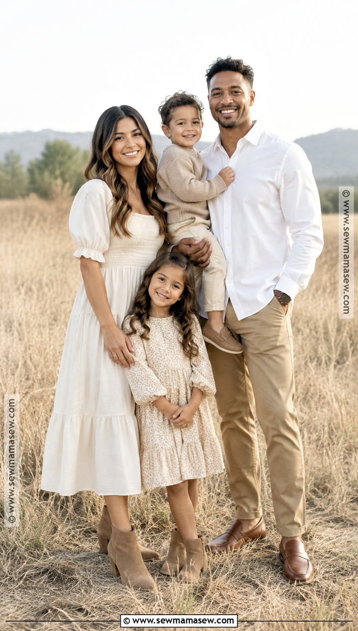 Cream And Camel September Family Picture Outfits - 15 family pictures september outfits