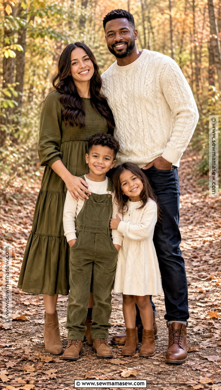 Cream And Olive Fall Family Picture Outfit - 25 casual fall family picture outfits