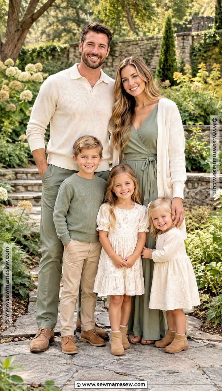 Cream And Sage Family Photo Outfit - 15 cream fall outfit family photos ideas