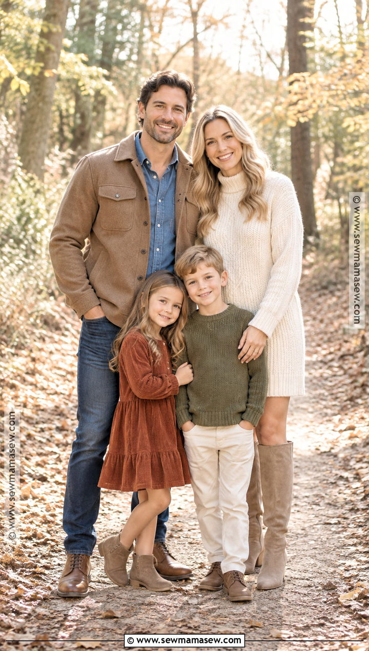Cream Fall Family Picture Outfits - 15 colors to wear for fall family pictures ideas
