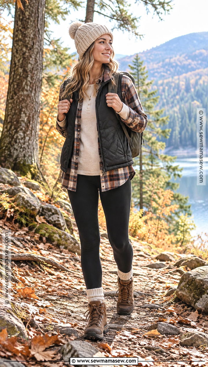 Cream Knit Socks With Hiking Boots And Leggings - 15 autumn knit socks ideas