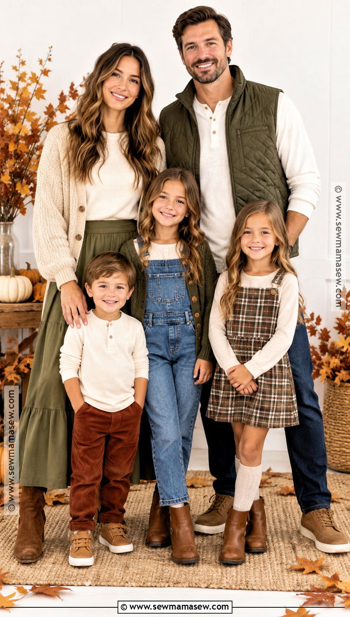 Cream Long Sleeve Family Shirt Outfit - 15 family fall shirts