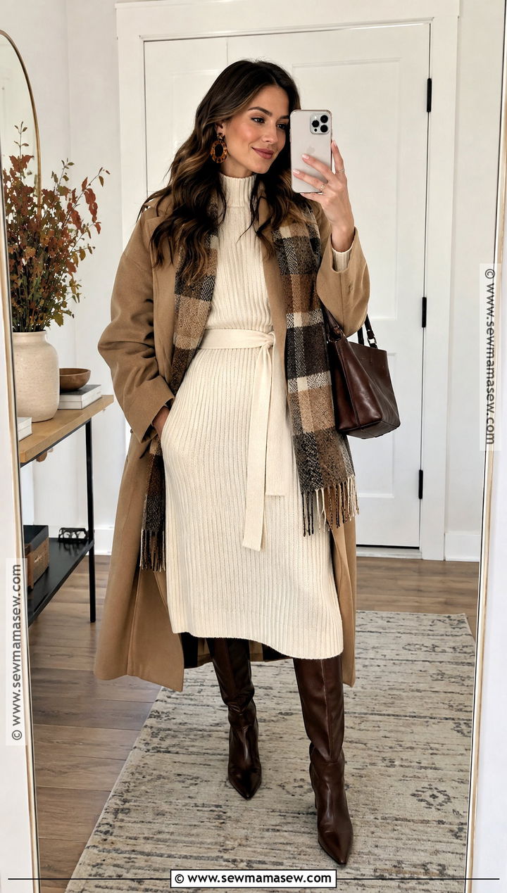 Cream Sweater Dress For Thanksgiving - 15 Dresses Thanksgiving