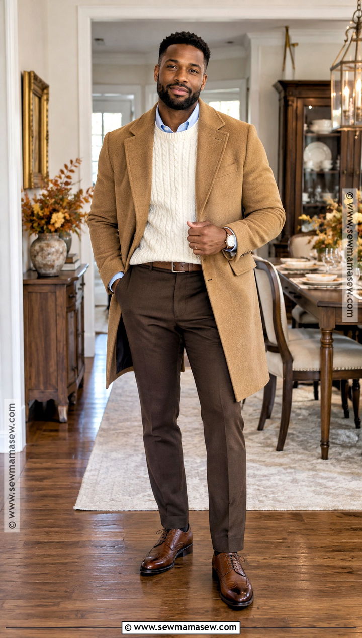 Cream Sweater Thanksgiving Outfit - 15 black men thanksgiving outfit ideas