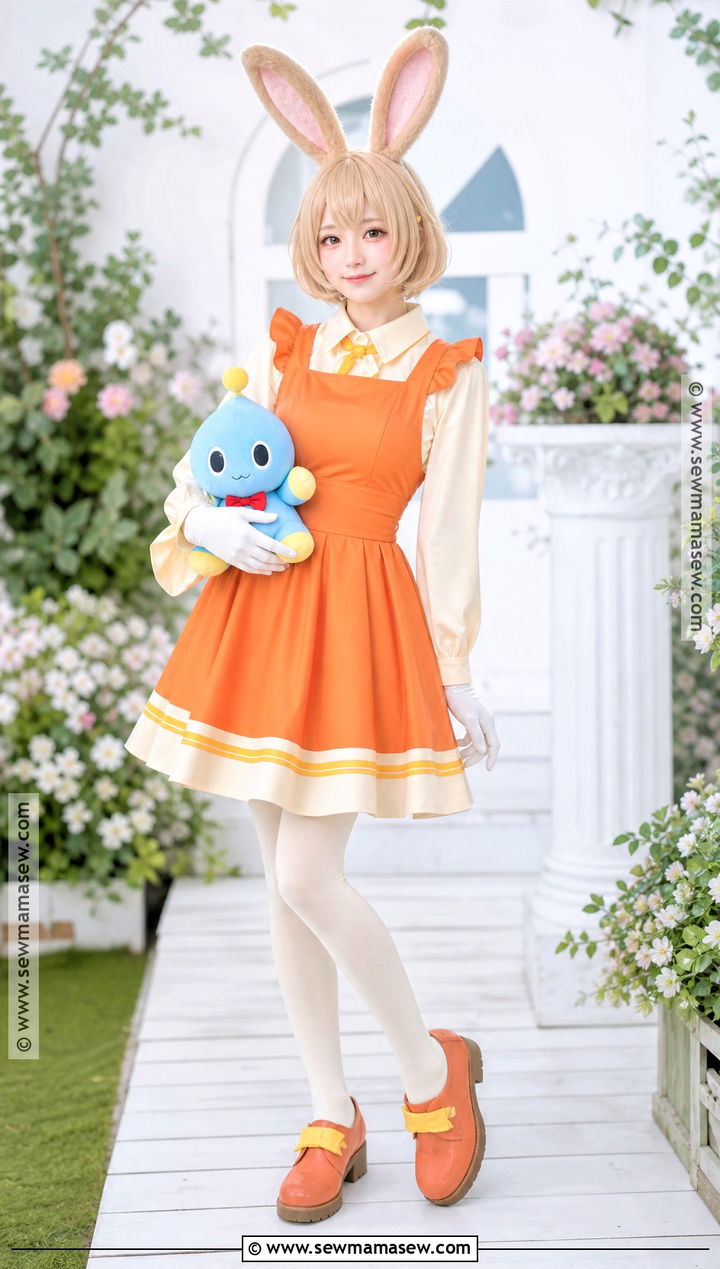 Cream The Rabbit Cosplay With Orange Dress - 40 sonic cosplay ideas