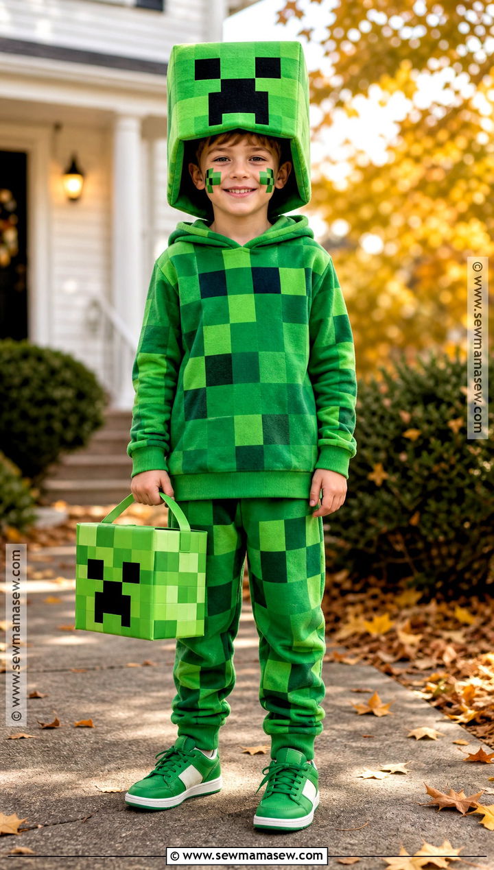 Creeper Costume - 45 boy halloween costumes