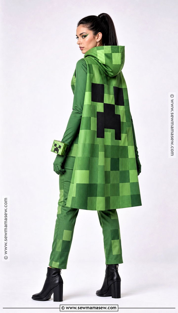 Creeper Costume With Cape - 30 creeper costume ideas