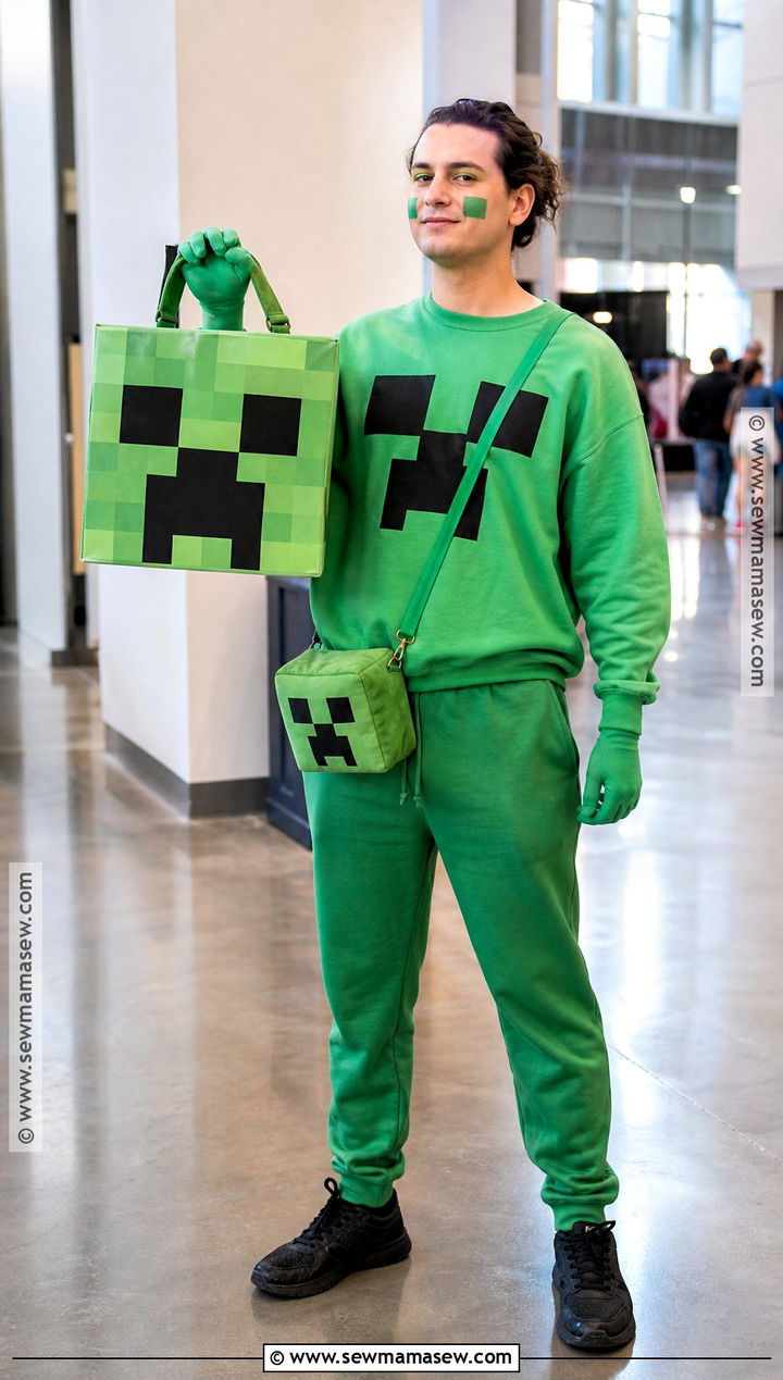 Creeper Costume With Detachable Box Head - 30 creeper costume ideas