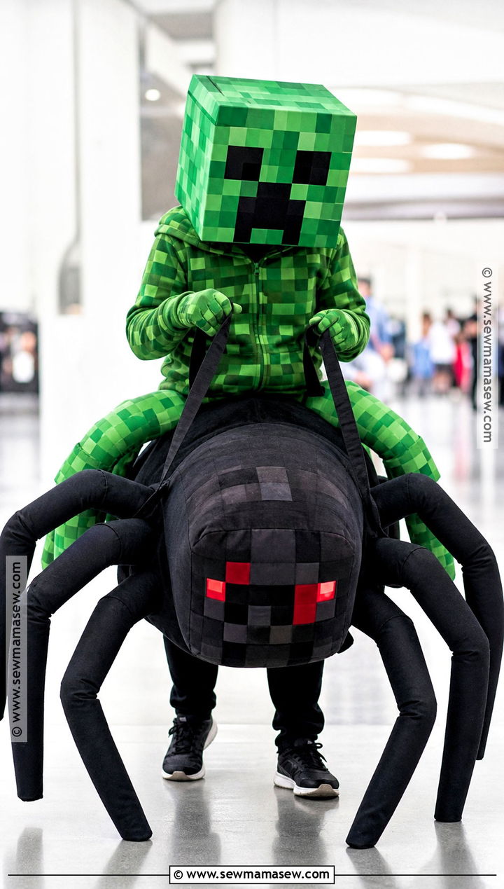Creeper Riding Spider Costume - 30 creeper costume ideas
