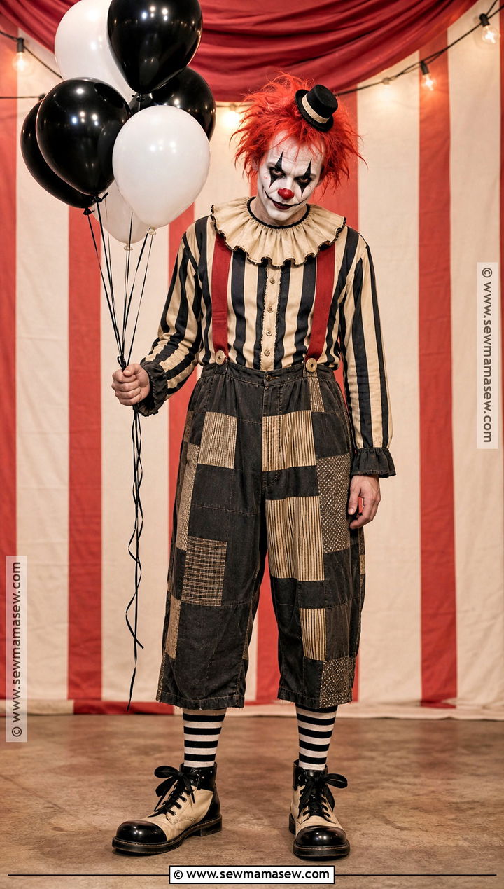 Creepy Carnival Clown Cosplay - 30 scary cosplay ideas