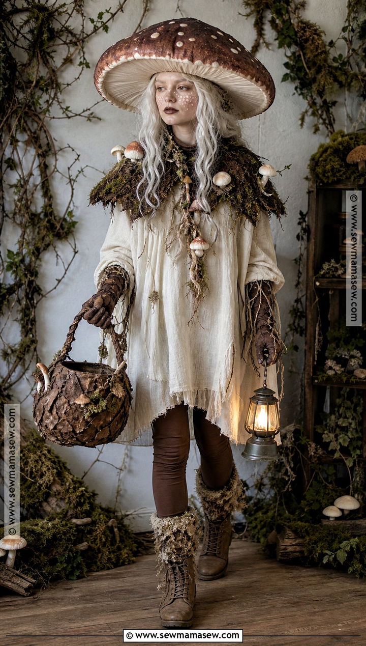 Creepy Mushroom Creature Costume - 40 scary halloween costume ideas