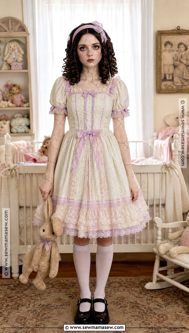 Creepy Porcelain Doll Costume - 40 scary halloween costume ideas
